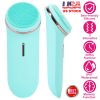 2 In 1 Electric Facial Cleansing Brush Exfoliator IPX7 Waterproof Rechargeable Face Scrubber Massage Brush Skin Spa Care with 5 Intensity 2 Removable