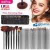 32Pcs Makeup Brush Set Prof Cosmetic Brushes Foundation Concealers Eyeshadow Brush Tool Kit w/ PU Leather Bag