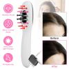 Electric Scalp Massage Comb Microcurrent Hair Brush Handheld Head Scratcher Massager Hair Oil Applicator with Vibration Micro-Current Mode Red & Blue