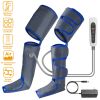 Leg Massager Air Compression Calf Feet Thigh Foot Massage Wraps Muscle Pain Relief Blood Circulation w/ 2 Massage Modes 5 Intensities 2 Vibration Leve