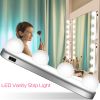 Vanity Strip Light 24 LEDs Strip Light Makeup Mirror Light Bar w/Suction Cup Polished Chrome Daylight White
