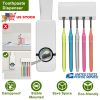 Automatic Toothpaste Dispenser and Toothbrush Holder Set