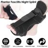 Plantar Fasciitis Night Splint Brace Adjustable Ankle Brace Support Dorsal Night Splint Foot Drop Orthotic Brace for Right or Left Foot Pain Relief