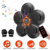 Music Boxing Machine Electronic Wall Target Punching Pad LED Lighted Sandbag Boxing Training Machine Exercise Equipment with Half Finger Boxing Gloves