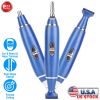 3 In 1 Nose Hair Eyebrow Beard Trimmer Electric Ear Hair Shaver Clipper Groomer Epilator for Men Battery Powered Facial Hair Trimmer w/ Dual Edge Dry