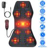 Full Body Massage Chair Pad with Heat Multifunctional Back Massager with Pinpoint Massage Vibration Timer for Home Office Car Use