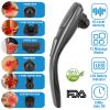 Cordless Handheld Back Massager Deep Tissue Rechargeable Electric Massager w/ 12 Modes 10 Intensity 6 Interchangeable Nodes For Muscle Foot Neck Shoul
