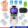 Tens Massager Digital Therapy Massager w/ 8 Modes 15 Intensities 5/10/15Min Timer 4 Electrode Pads For Back Shoulder Neck Pain Muscle Stiffness Relief