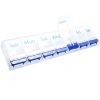 Weekly Pill Organizer 7 Day Pill Planner Travel Pill Organizer Pill Reminder Container Moisture-Proof Compartments Vitamin Medication Tablet Storage B