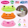 3Packs Toothpaste Dispenser Squeezer w/2.28in Squeeze Mouth Cream Lotions Tube Squeezer Animal Cartoon Toothpaste Clip