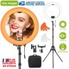 18" LED Ring Light 55W 3200K-5600K Dimmable Selfie Ring Light with Tripod Phone Holder Carrying Bag for Makeup Video Shooting Live Streaming