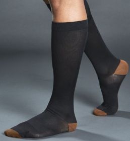 Tommie Copper Compression Socks 2 Pack, Large/Extra , Black, Unisex Sizing
