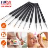 10Pcs Miniature Detail Paint Brush Set Detail Liner Fine Micro Art Brush for Acrylic Oil Painting Nail Scale Model