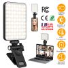 Rechargeable Selfie Light Fill Light 2000mAh Portable Clip On Light with 3 Light Modes 10 Brightness Levels for Phone Laptop Live Stream Make up Photo