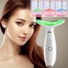 Anti Wrinkles Face Neck Massager Double Chin Reducer Face Neck Beauty Device Skin Care Tools with 3 Modes LED Vibration Heat EMS for Skin Care Tighten