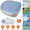 2Pcs Spa Booster Seats Inflatable Hot Tub Spa Cushion Relaxation Massage Mat Back Support Bath Spa Pad w/4 Suction Cups