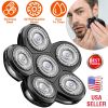 Electric Bald Shaver Replacement Heads 6D Rotary Replacement Blade Electric Razor Head Easy To Clean