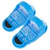 2Pcs Foot Scrubber Brush Cleaner Dead Skin Remover Foot Spa Slipper Foot Massager Bristle Slipper with Suction Cup
