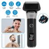 Electric Foil Face Shaver 5-Blade Electric Razor for Men Wet & Dry Jawline Beard Trimmer Precision Sideburn Shavers IPX6 Waterproof with LED Display C