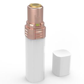 Flawless Facial Hair Remover Painless Facial Hair Epilator USB Rechargeable Women\'s Face Shaver with LED Light for Lip Chin Arms (Option: White)