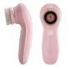 Facial Cleansing Brush IPX6 Waterproof 2 Speeds Face Brush w/3 Brush Heads USB Rechargeable for Deep Cleansing Gentle Exfoliation