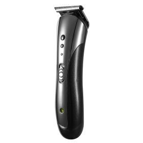 Men Electric Hair Clipper Trimmer Rechargeable Beard Shaver Razor Nose Trimmer Set (Option: Black)