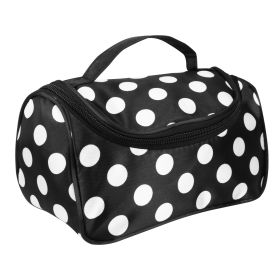 Travel Makeup Bag Portable Cosmetic Organizer with Cosmetic Mirror Waterproof Toiletry Wash Bag for Women (Option: White)