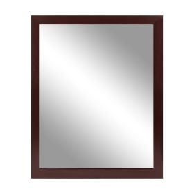 Wall Mount Mirror 11.8x15.7Inch Wood-Like Frame Rectangle Modern Hanging Mirror for Bathroom Bedroom Living Room (Option: Red_30_40CM)