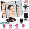 Makeup Mirror with Lights 22 LEDs Vanity with 3X/2X Magnification Touch Screen 180° Adjustable Rotation Portable Trifold Mirror