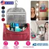 Travel Toiletry Bag Cosmetics Organizer Bag Hanging Wash Bag Waterproof Case w/ Handstrap