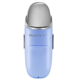 Nano Facial Mister Nano Cool Mist Facial Sprayer Portable Handy Face Steamer Moisturizing Massager USB Charge (Option: Lightblue)