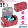 Travel Toiletry Bag Cosmetics Organizer Bag Hanging Wash Bag Waterproof Case w/ Handstrap