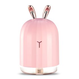 220ml Cool Mist Humidifier Ultrasonic Air Diffuser Atomizer w/7 Color Breathing Lights  Auto Off Office Home Yoga (Option: Rabbit)