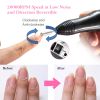 Professional Acrylic Nail Drill Machine 20000RPM Electric Handpiece w/6 Bits Cuticle Grinder Manicure Pedicure Polishing File Kit US UK Plug for Home