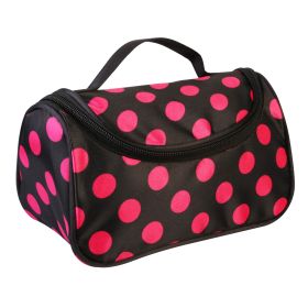 Travel Makeup Bag Portable Cosmetic Organizer with Cosmetic Mirror Waterproof Toiletry Wash Bag for Women (Option: Pink)
