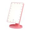 22 LED Lights Rechargeable Cosmetic Mirror 180° Rotation Makeup Mirror Touch Control Dimmable Vanity Mirror