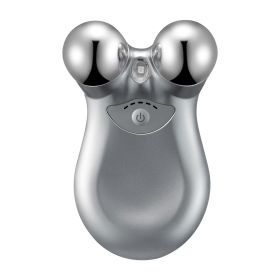 Micro-current Face Massager Rechargeable Face Neck Roller Intelligent Facial Massager with 5 Gears for Skin Tightening Skin Lifting Wrinkle Reducing (Option: Grey)