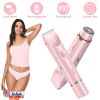 2 In 1 Bikini Trimmer for Women Dual Head Cordless Body Shaver IPX7 Waterproof Rechargeable Pubic Hair Razor Wet And Dry Use for Bikini Underarm Leg A