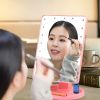 22 LED Lights Rechargeable Cosmetic Mirror 180° Rotation Makeup Mirror Touch Control Dimmable Vanity Mirror